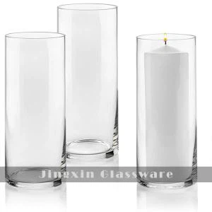 جودة عالية سوبر واضح الزجاج اسطوانة إناء الزهور